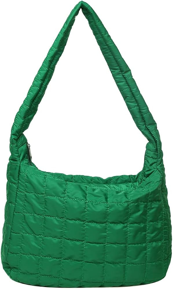 Quilted Tote Bags for Women Lightweight Quilted Padding Shoulder Bag Down Cotton Padded Large Tot... | Amazon (US)