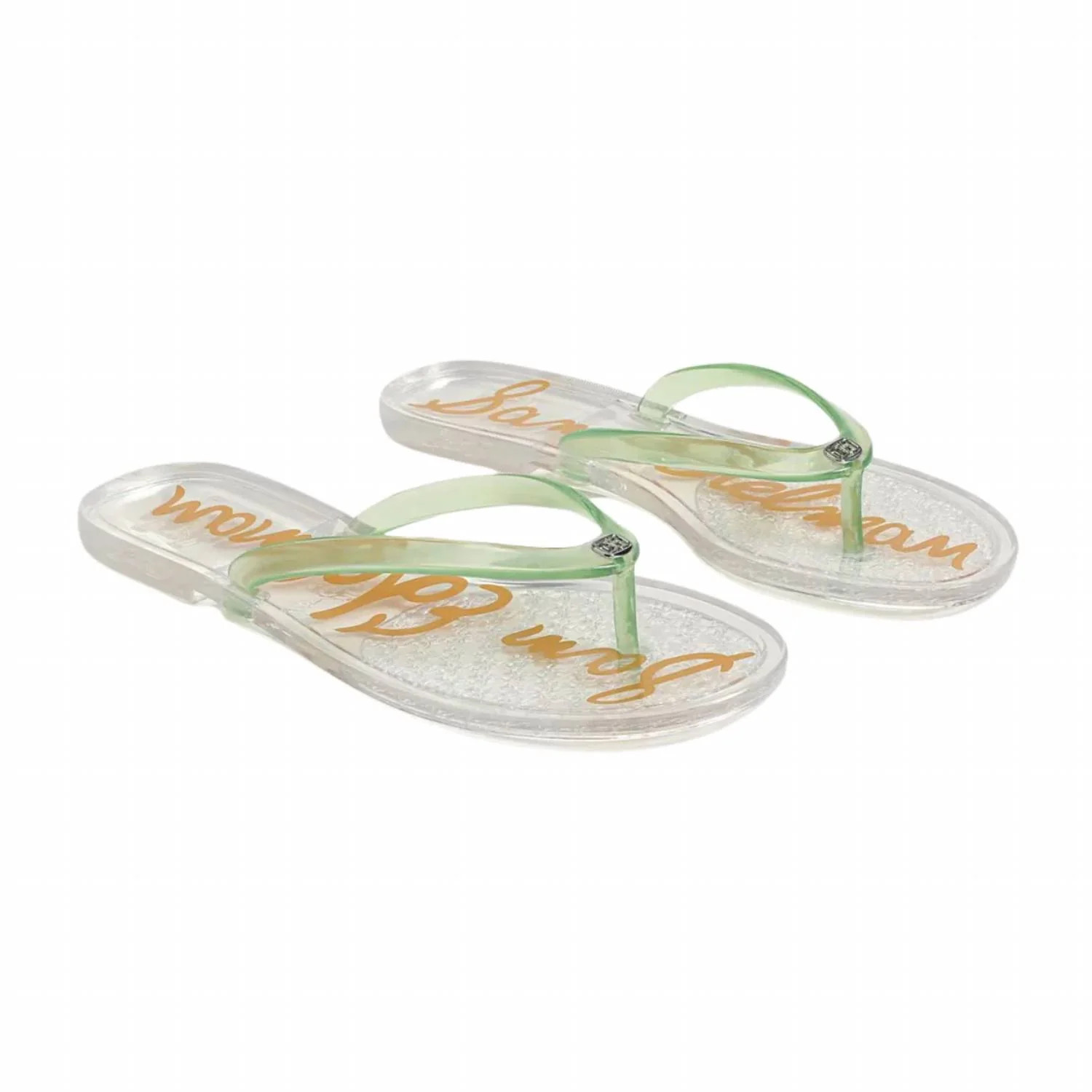 Women's Dean Sandal In Clear Green Jelly | Shop Simon