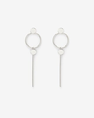 Hoop & Bar Drop Earrings | Express