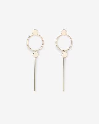 Hoop & Bar Drop Earrings | Express