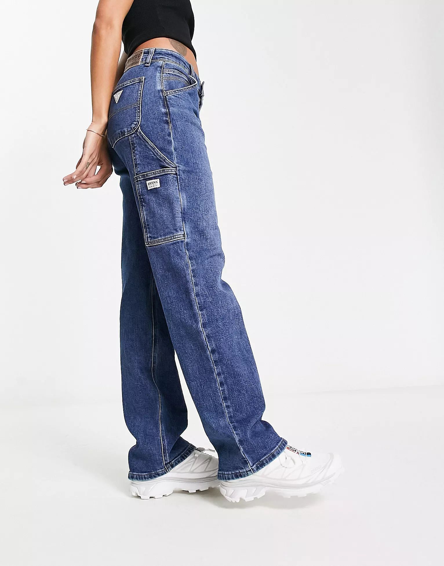 Guess Originals carpenter jeans in mid wash | ASOS (Global)