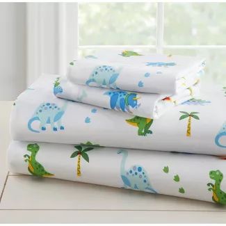 Twin Dinosaur Land 100% Cotton Sheet Set - WildKin | Target