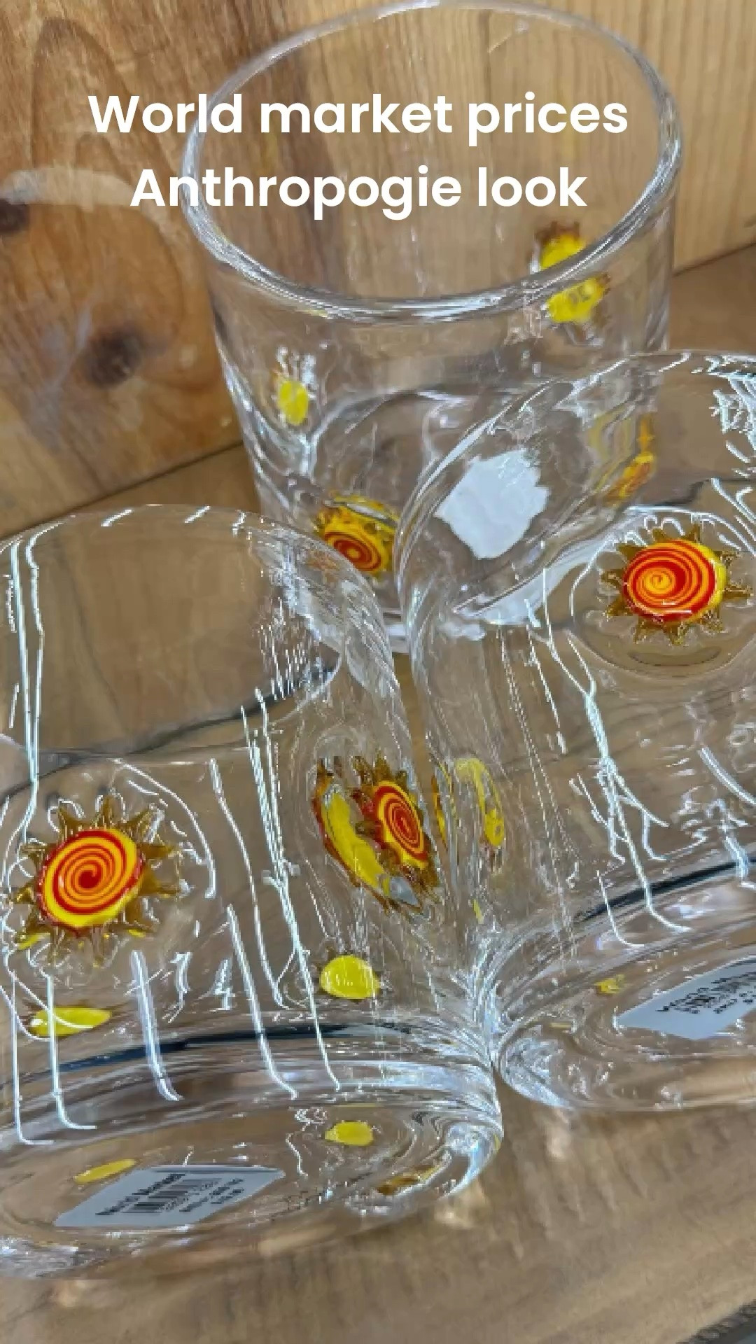 World market find! These glasses retail at Anthropologie for much more and have the same look. All available on line. Brighten up that dinner table with these whimsical glasses.

#LTKHome #LTKSeasonal