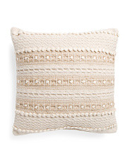 20x20 Jute And Textured Pillow | TJ Maxx