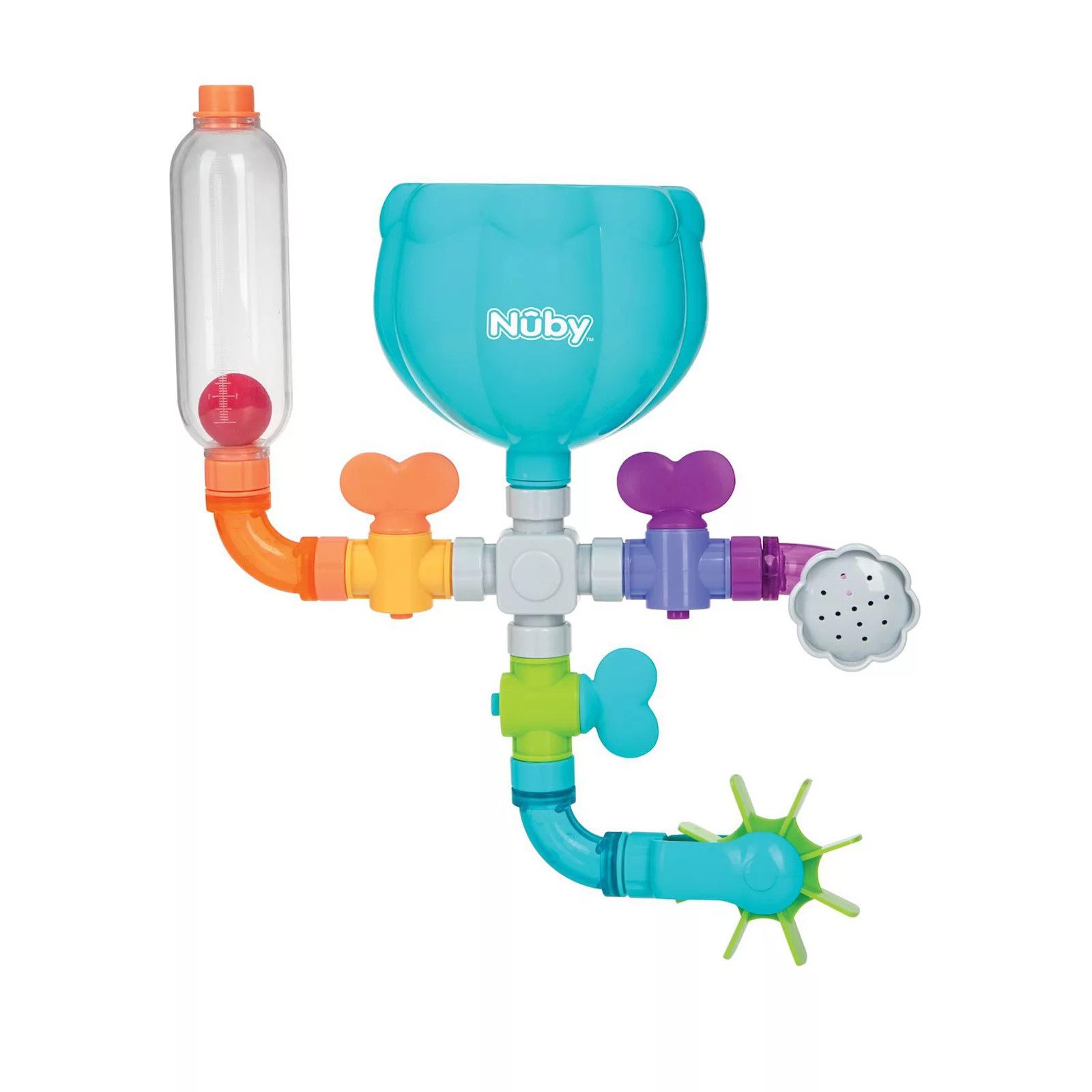 Nuby Wacky Waterworks Pipes Interactive Bath Toy Set, Multi | Kohl's