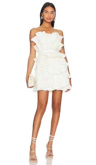 Reed Pleated Shell Dress in Ivory | Revolve Clothing (Global)