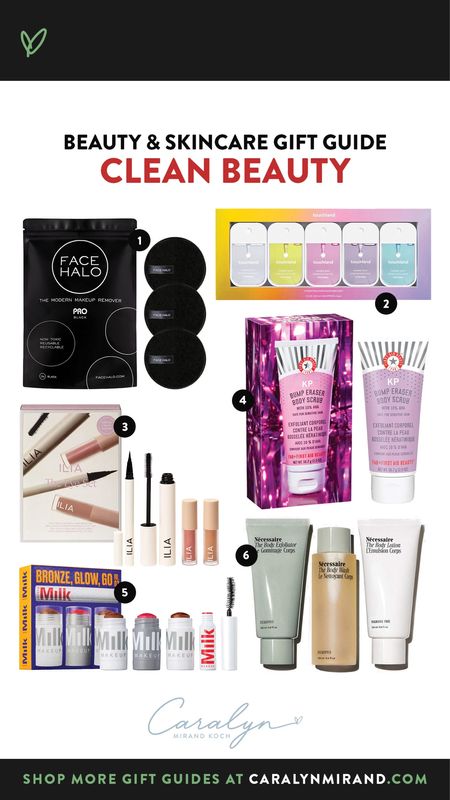 Clean beauty gift ideas more on caralyn mirand .com 

#LTKGiftGuide #LTKHoliday #LTKbeauty