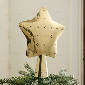 Punched Metal Tree Topper | West Elm (US)