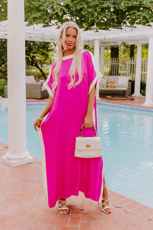 Uptown Happy Hour Caftan Maxi Dress in Orchid | Impressions Online Boutique