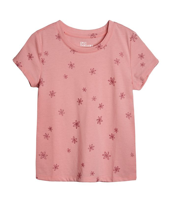 Epic Threads Little Girls Flower Graphic T-shirt & Reviews - Shirts & Tops - Kids - Macy's | Macys (US)
