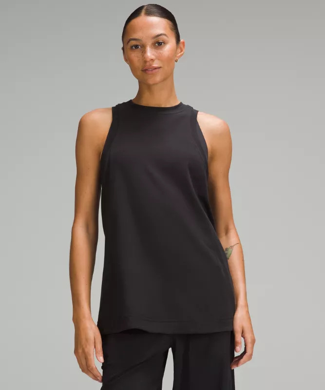 Langes Baumwoll-Tanktop mit Rundhalsausschnitt | lululemon DE