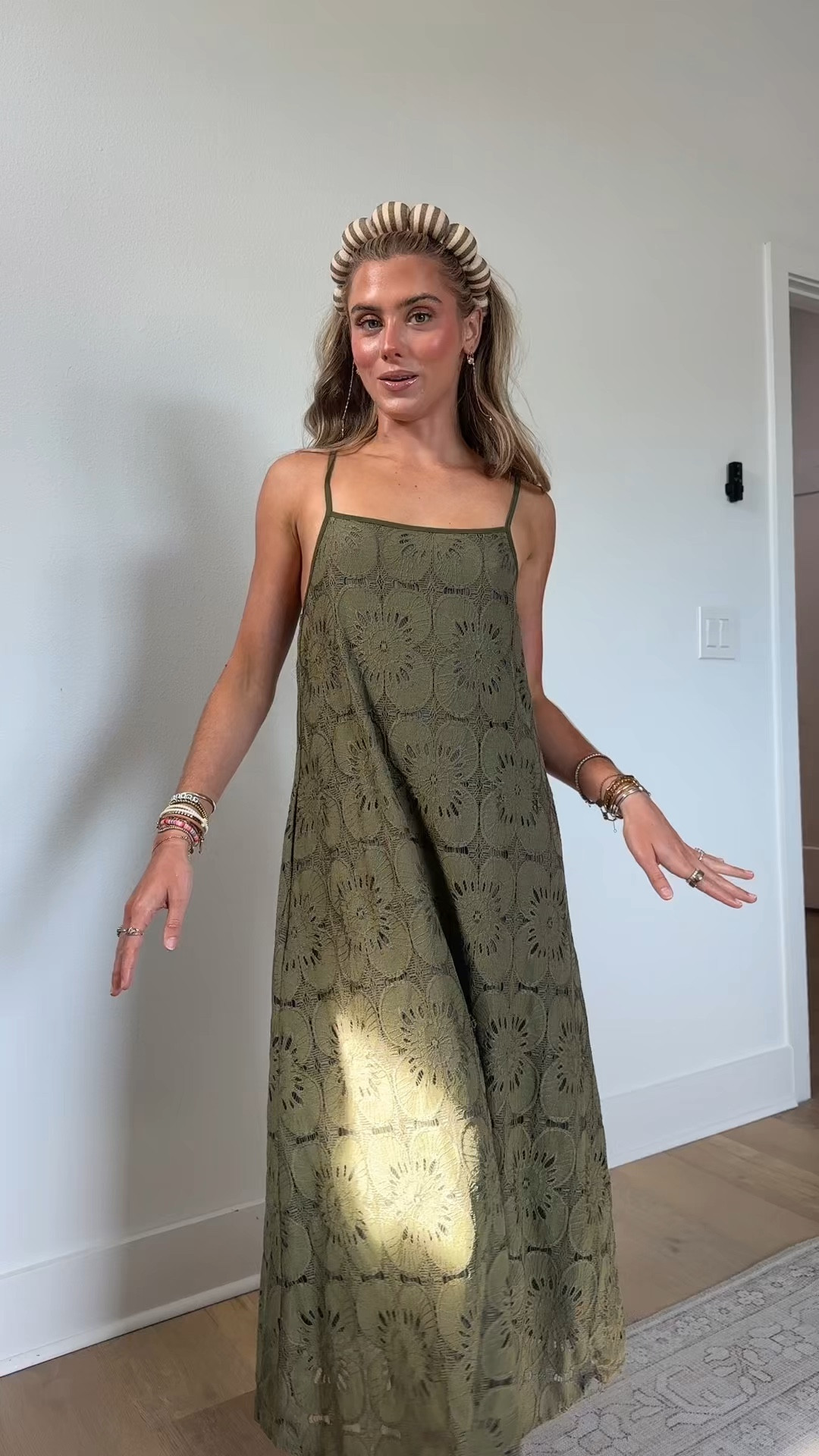 Amazon size small MEROKEETY Women's Summer Spaghetti Straps Sundress 2026 Casual Sleeveless Floral Lace Eyelet Boho Beach Maxi Dress

#LTKootd #LTKSaleAlert #LTKdayinmylife
