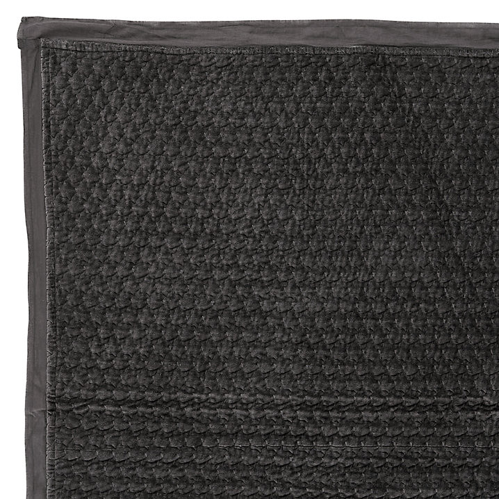 Nadine Velvet Quilted  Bed Cover 100% Cotton Luxury Bedding | Ballard Designs, Inc.