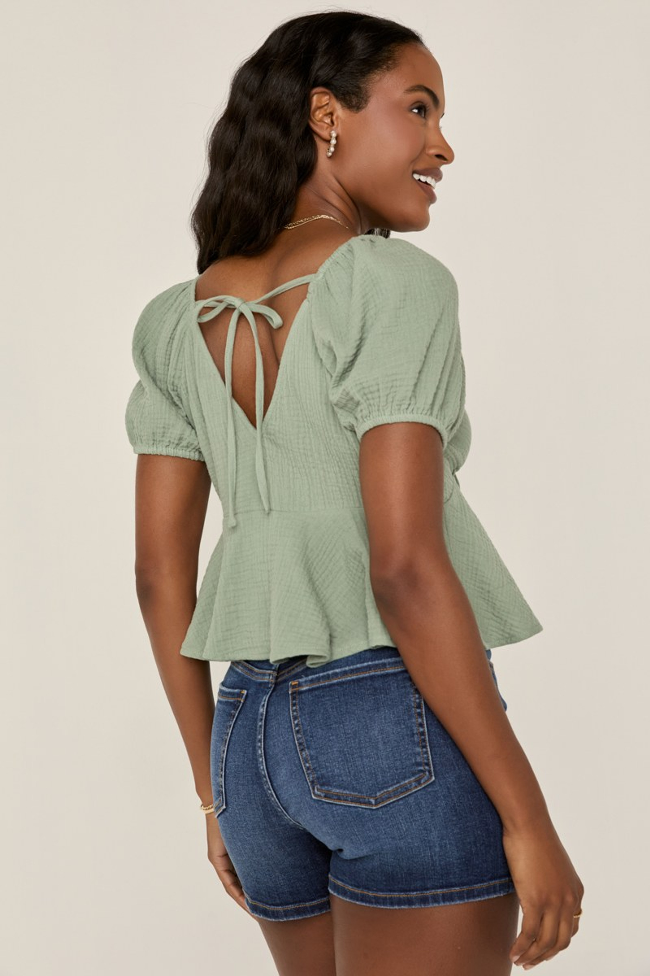 Natasha Peplum Top | Francesca's