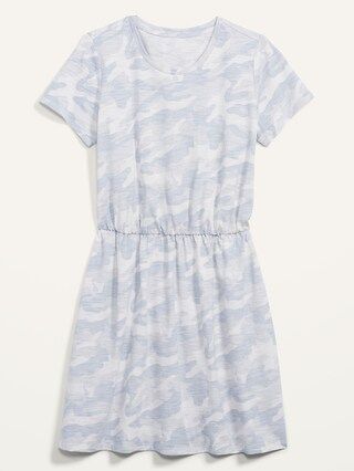Waist-Defined Slub-Knit T-Shirt Dress for Women | Old Navy (US)