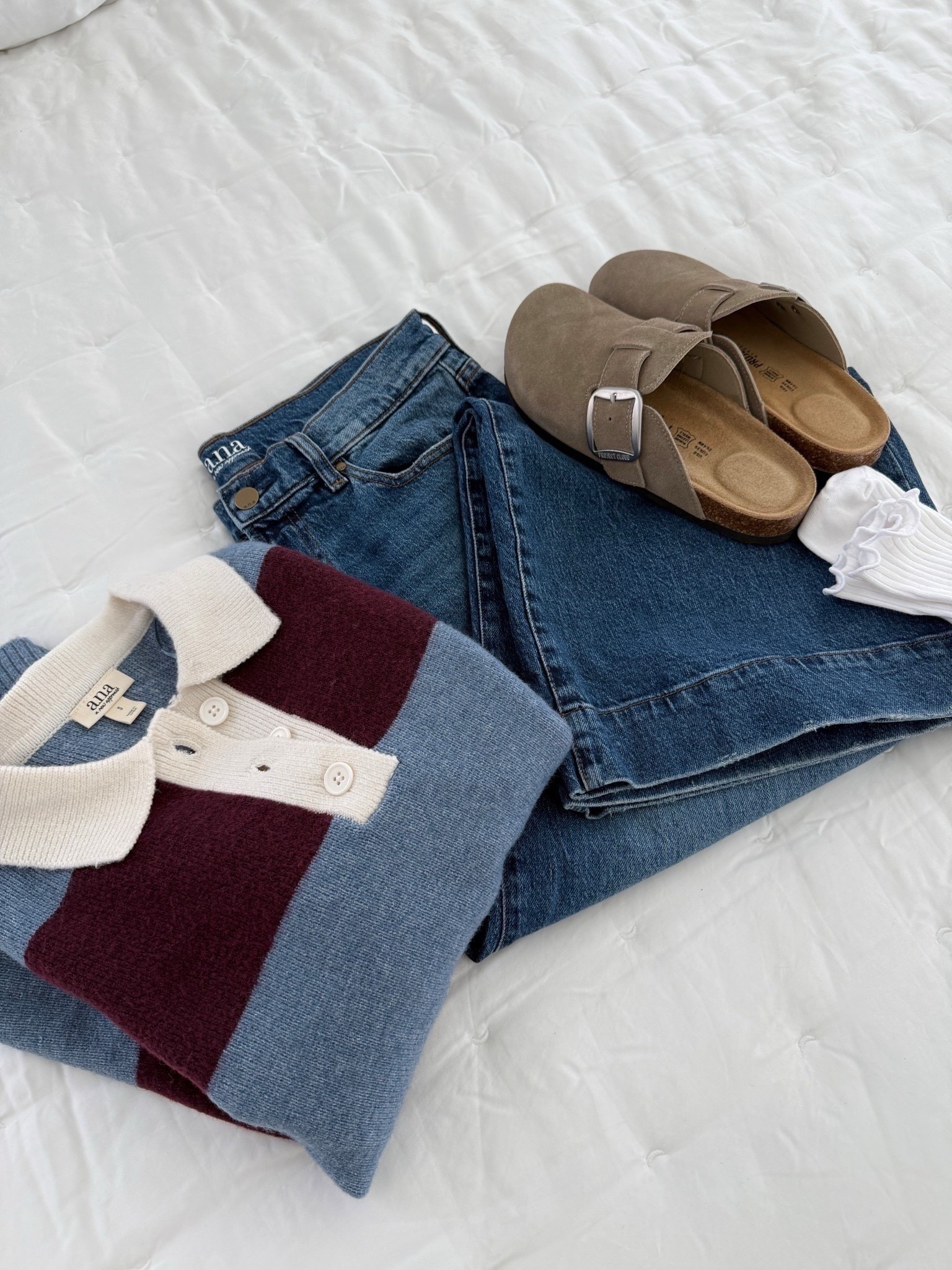 Mules are so comfortable! Highly recommend! Memory foam footbed! They run tts. 
Denim run snug but stretch out. Sweater rugby shirt has a relaxed silhouette. Runs tts. 

#LTKShoeCrush #LTKStyleTip #LTKParties 

#LTKFindsUnder100 #LTKMidsize #LTKTall #LTKPetite #LTKSeasonal #LTKSaleAlert #LTKOver40 #LTKFindsUnder50 #LTKmomlife #LTKootd #LTKHoliday