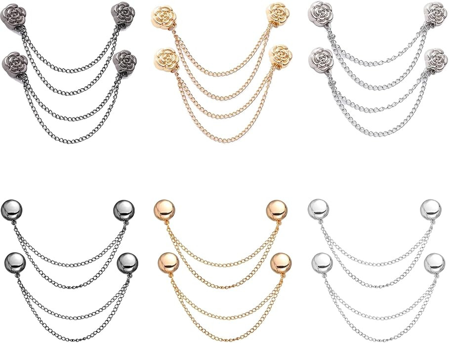 Magnetic Clothing Clips: 12 Pcs Multi-Function Magnetic Shirt Clips with Chain for Women Clothes ... | Amazon (US)