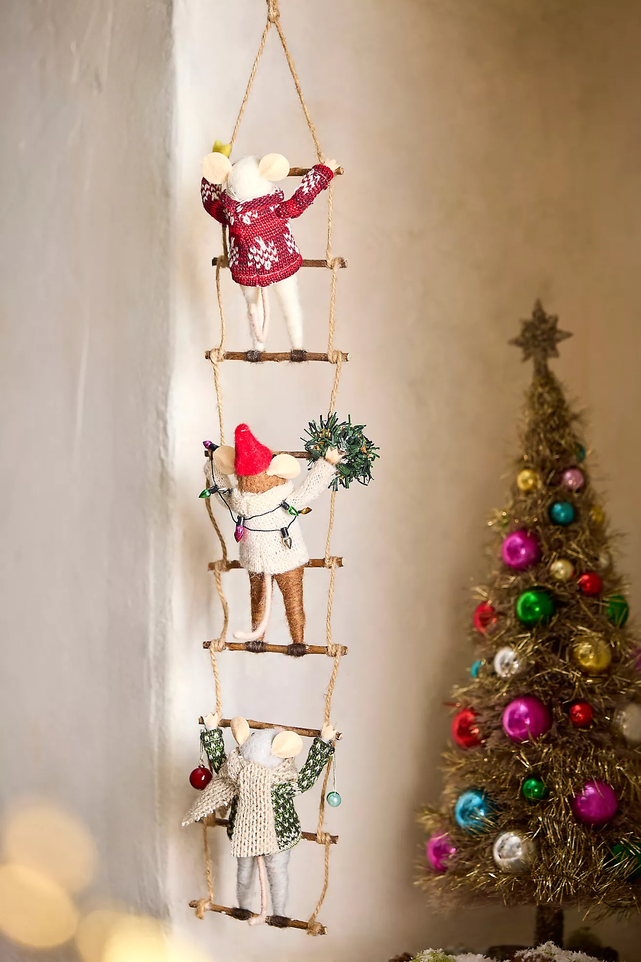 Terrain Merry Mice Felt Critter Scene | Anthropologie (US)