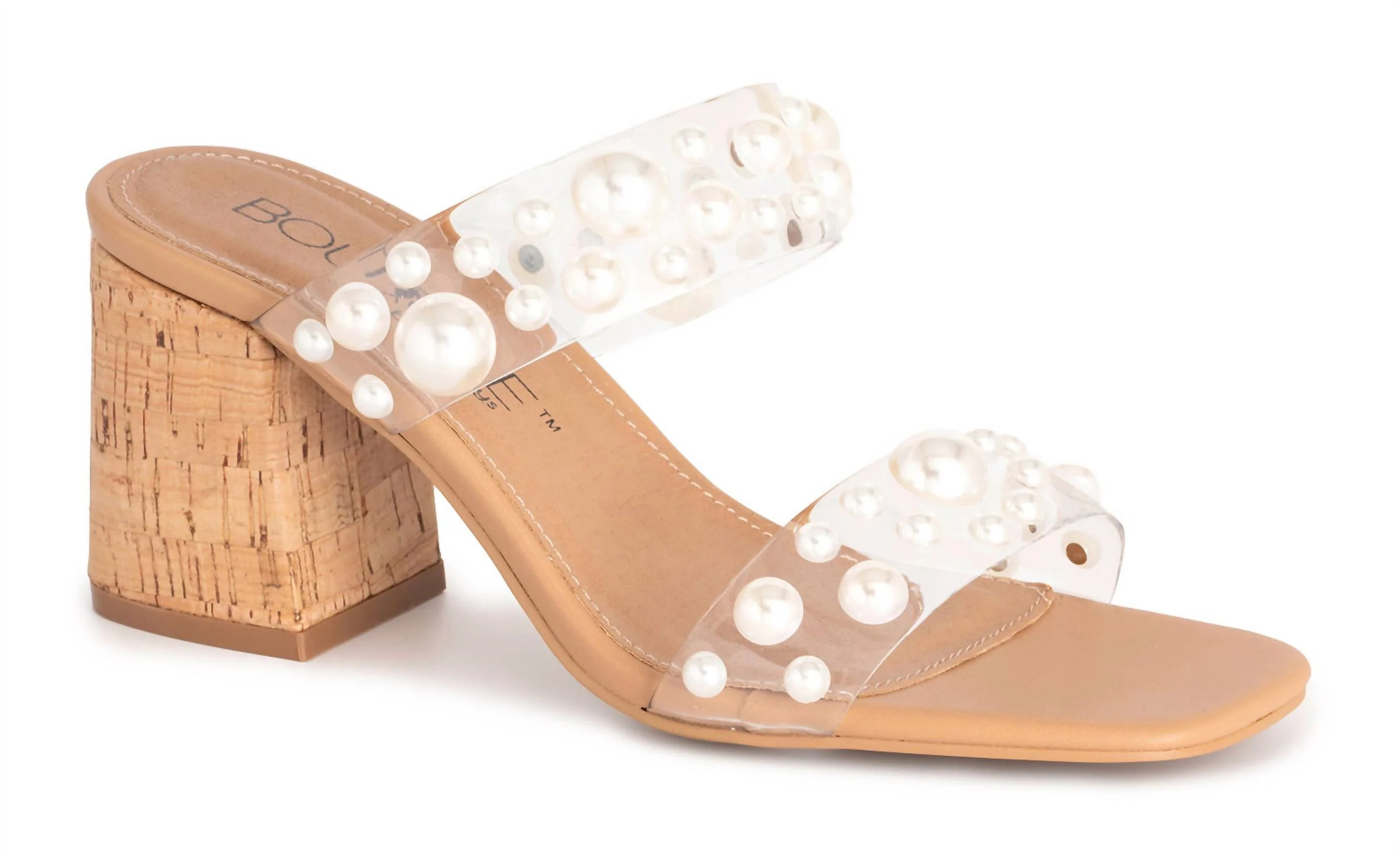 Women's Divine Heels In Clear Pearls | Shop Simon