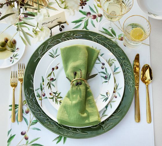 Monique Lhuillier Garden Trellis Dinner Plates - Set of 4 | Pottery Barn (US)