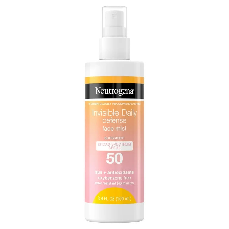 Neutrogena Invisible Daily Defense Face Mist, SPF 50, 3.4 fl. oz - Walmart.com | Walmart (US)