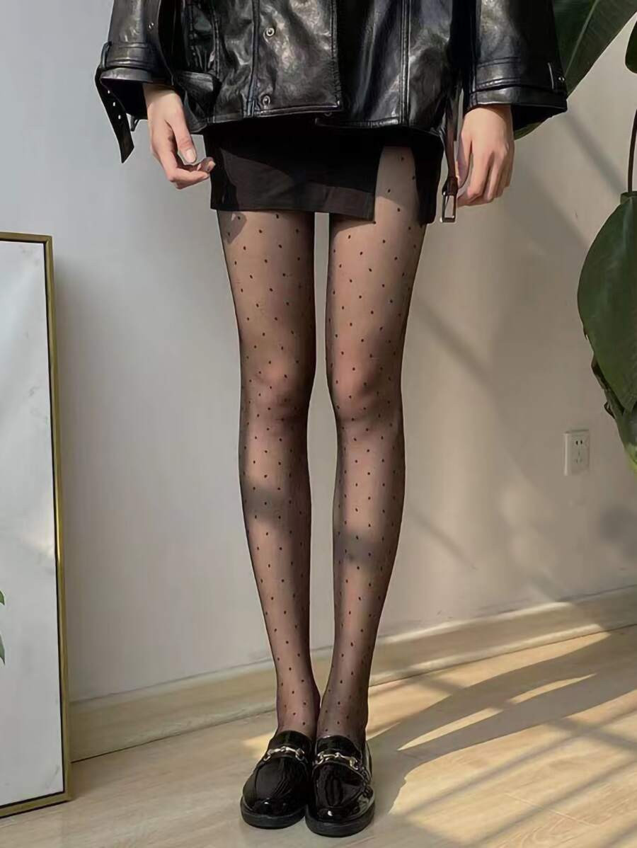 Dot Pattern Sheer Tights
   
      SKU: si2202144427372768
          (100+ Reviews)    $3.50     ... | SHEIN