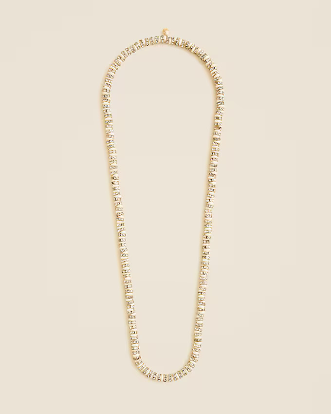 Striped crystal necklace | J. Crew US