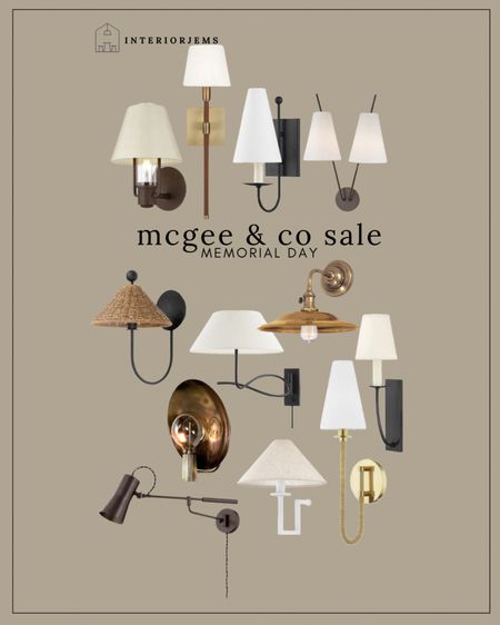 McGain, Memorial Day sales up to 25% off site wide, bedroom, lighting, well sconce, living room, lighting, brass wall, sconce, tub, double wall sconce, leather wall, sconce, vintage wall sconce

#LTKStyleTip #LTKSaleAlert #LTKHome