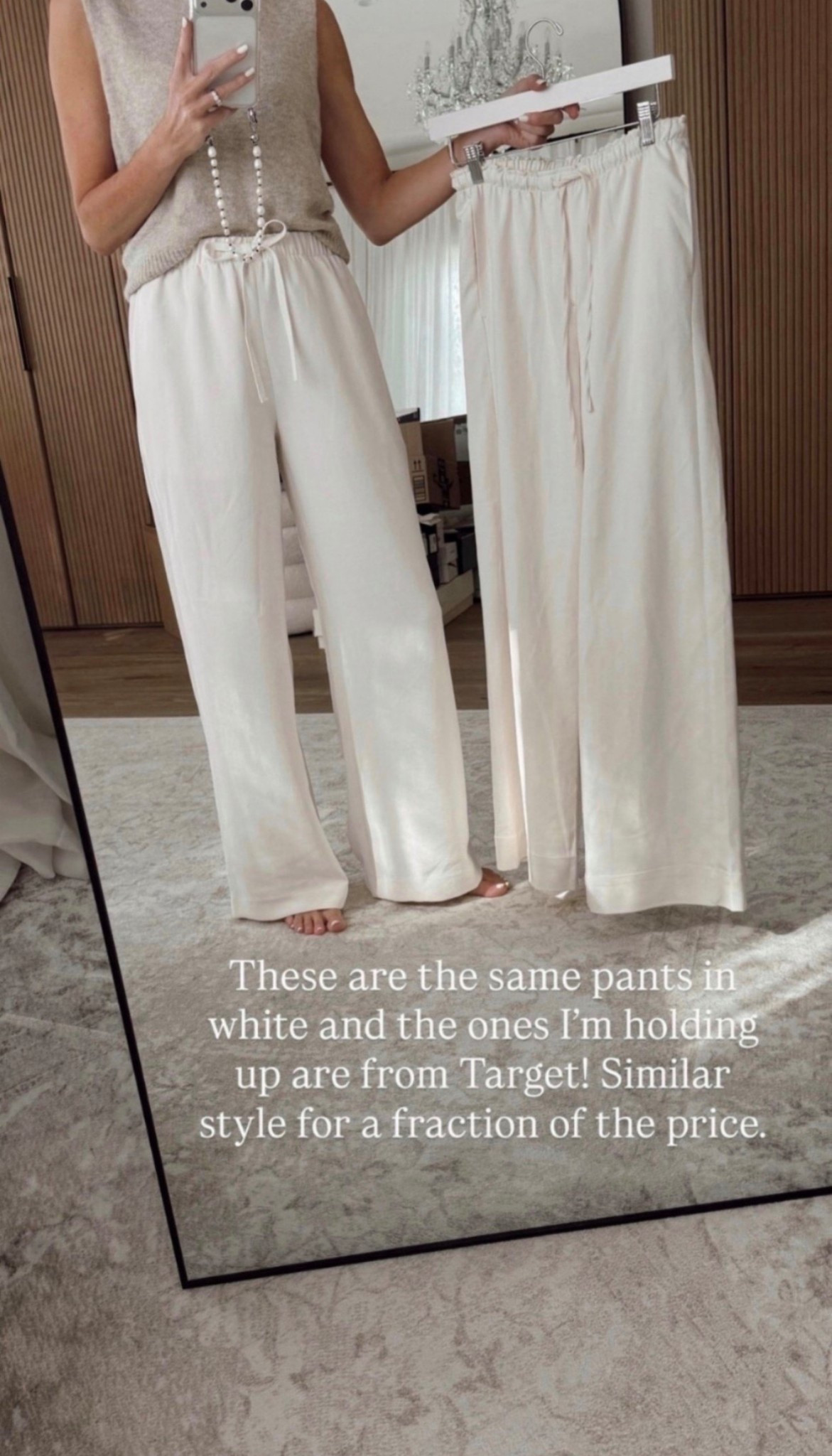 I wear the size small in the Aritzia pants and XS in the target pants. Love them both!! #stylinfinds #Aritzia  #Target 

 #LTKgrwm #LTKootd #LTKSeasonal