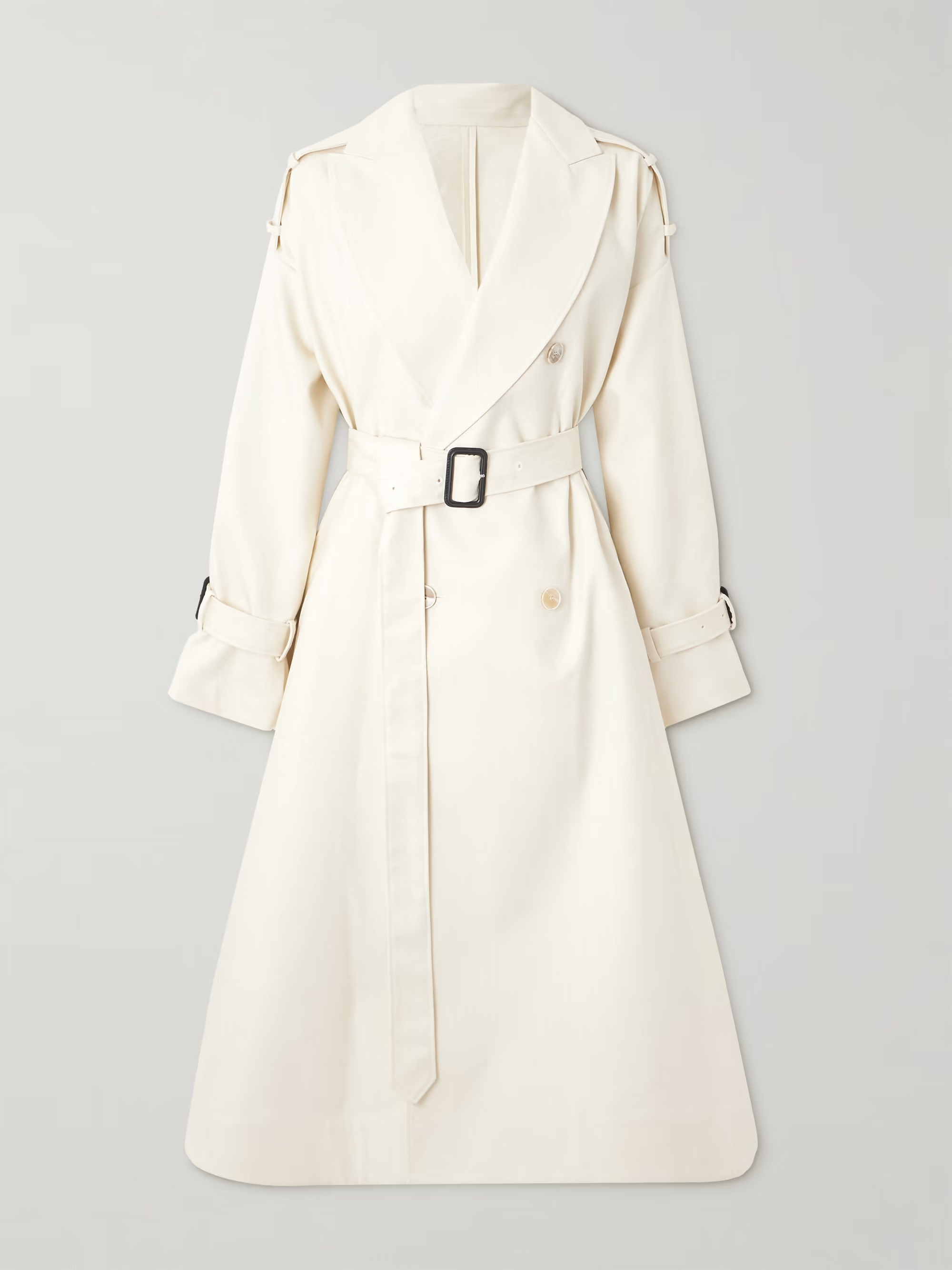 Belted double-breasted cotton-twill trench coat | NET-A-PORTER (UK & EU)