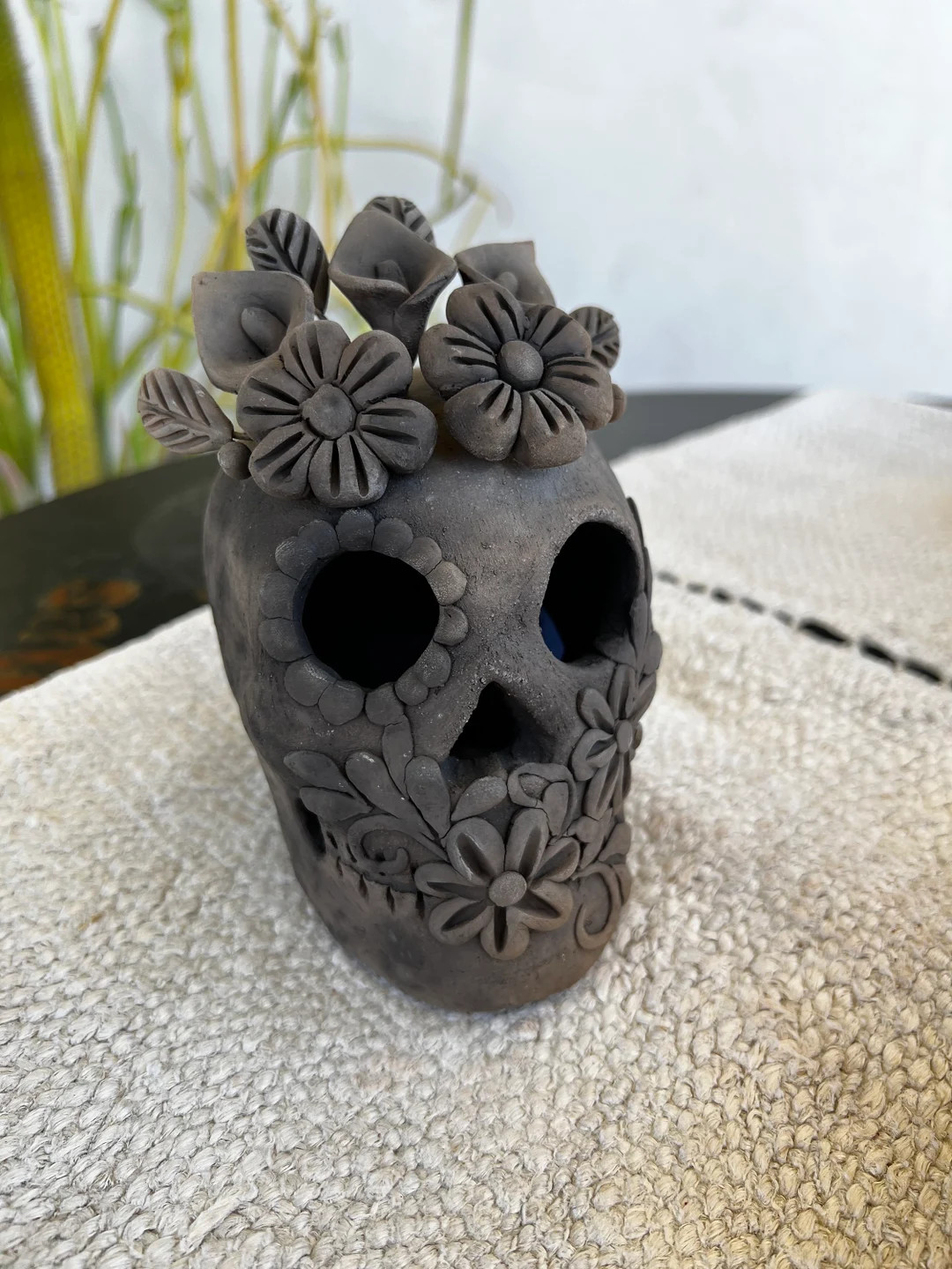 Day of the Dead Clay Skull, Small | Etsy (US)