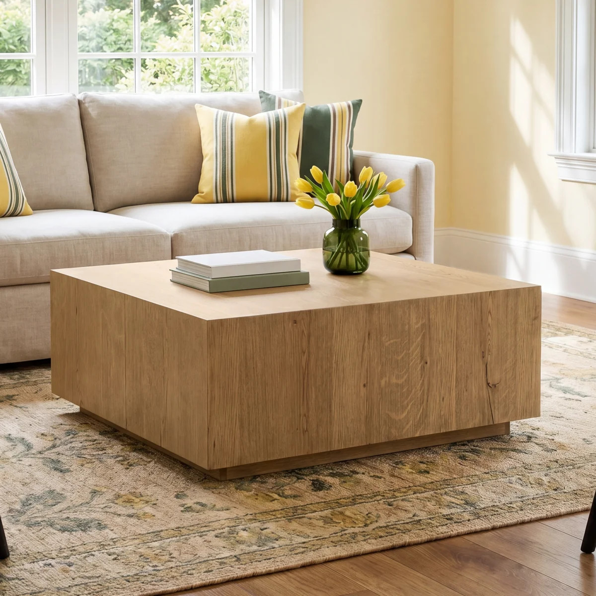Taryn 42" Block Coffee Table | Wayfair North America