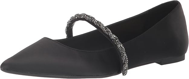 Jewel Badgley Mischka Vana Pointed Flats with Embellished Straps | Amazon (US)