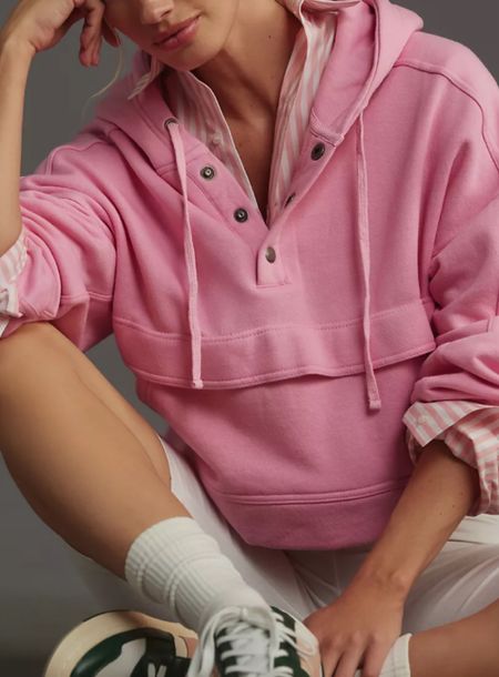 pink pullover 
