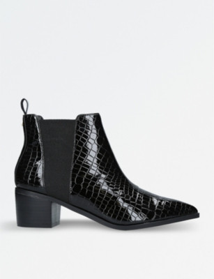 Sharpe croc-print ankle boots | Selfridges