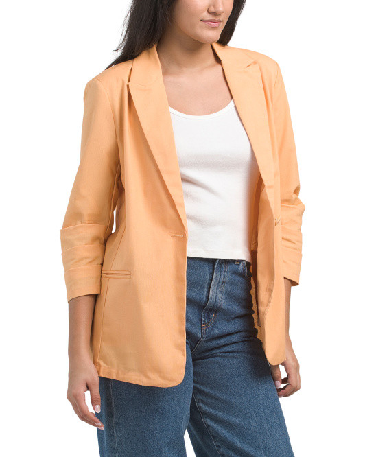 Linen Blend Blazer | TJ Maxx