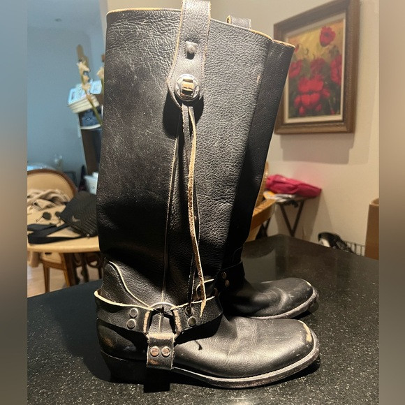 BALENCIAGA Iconic Bulldozer Nose Boots 
Distressed Leather 37 1/2 NeverWorn | Poshmark