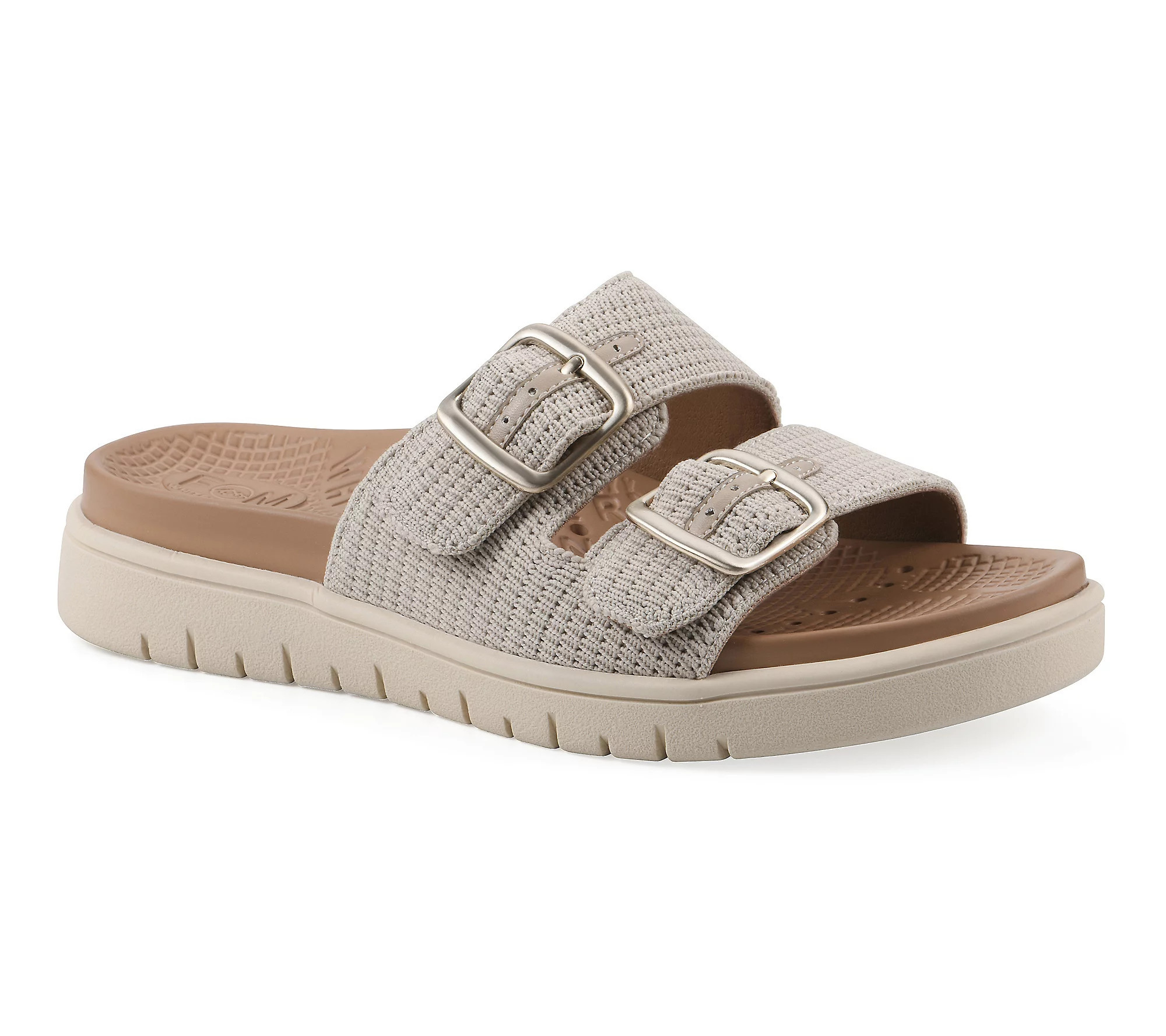 White Mountain FOM Recovery Adjustable Slide Sandals - Nanny | QVC
