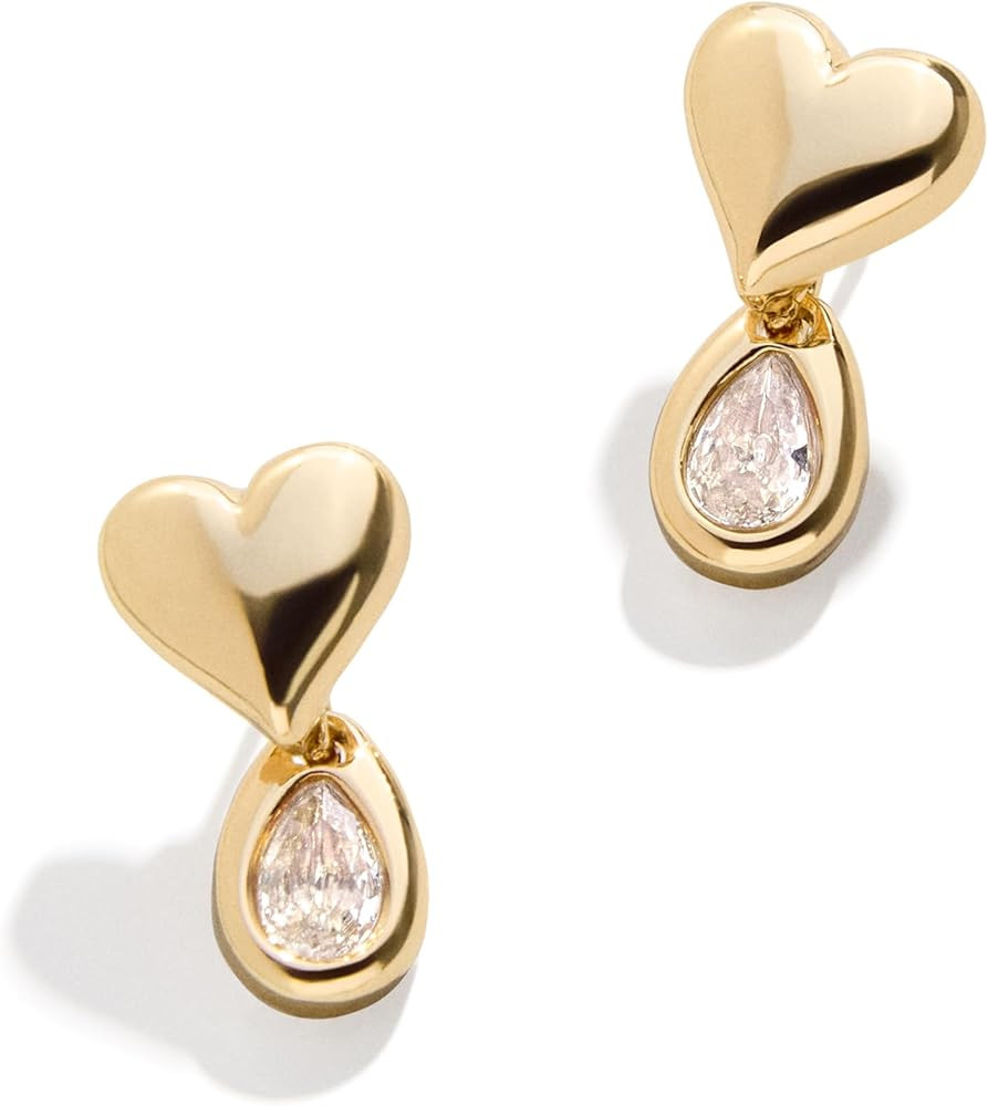 BaubleBar Heart Earrings Collection for Women, Gold Plated Hypoallergenic Fashion Jewelry | Amazon (US)