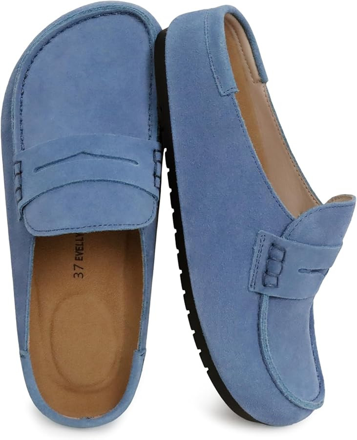 Lofel| Suede Clogs Slip-On Mules Wide Fit for Women Men | Amazon (US)