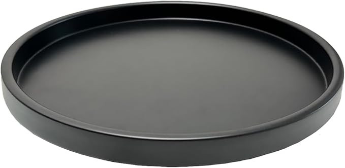 Round Black Metal Candlestick Tray, Decorative Serving Tray, Candle Holder Tray for Wedding Table... | Amazon (US)
