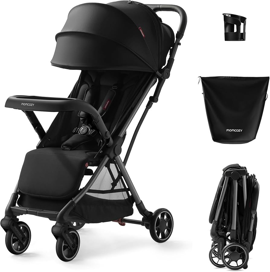 Momcozy ClickGo Lightweight Stroller, Compact Travel Stroller for Airplane with One-Click Fold, B... | Amazon (US)