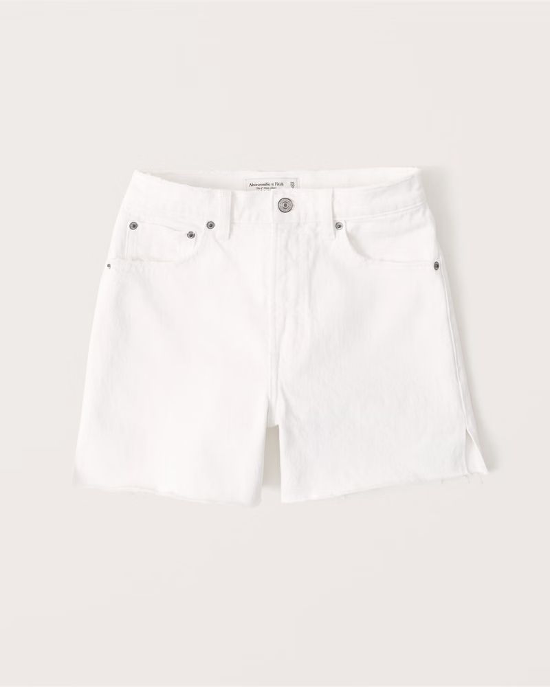 High Rise 4 Inch Mom Shorts | Abercrombie & Fitch (US)