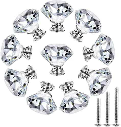 NORTHERN BROTHERS Dreeser Knobs Drawer Knobs Crystal Knobs - Diamond Glass Knobs and Pull Knobs f... | Amazon (US)