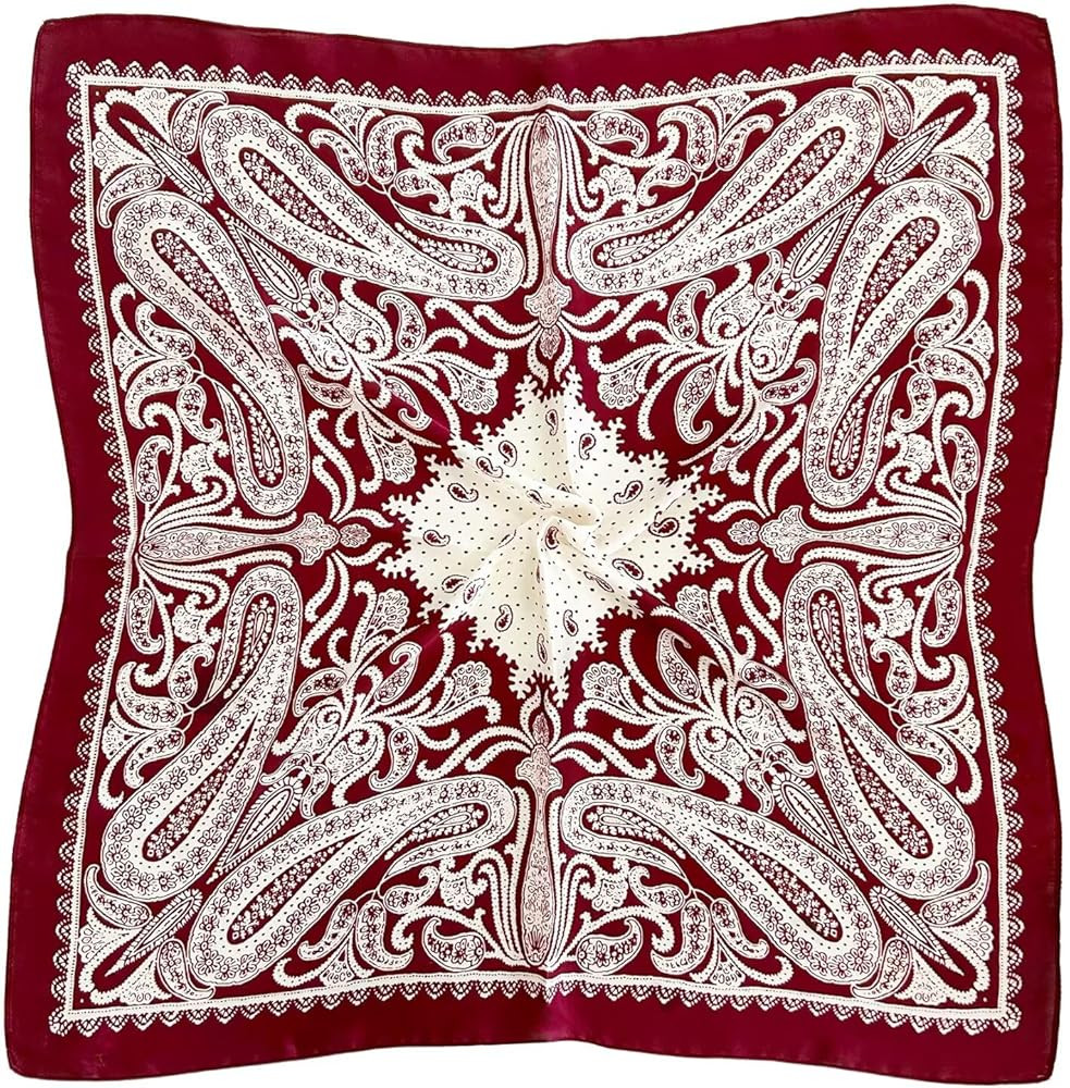 Head Bandanas Scarf for Women Silk Satin Hair Scarf Lightweight Vintage Fashion Square Neck Scarv... | Amazon (US)