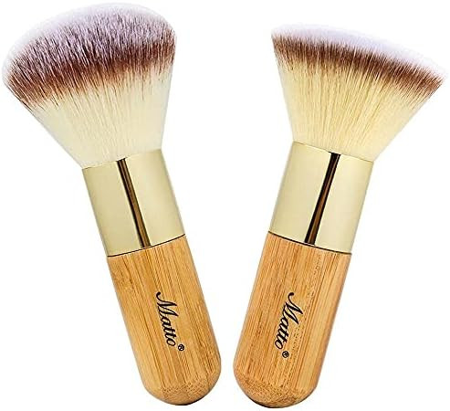 Matto Makeup Brush Set 2 Pieces Face Blush Kabuki Powder Foundation Makeup Brushes for Mineral BB... | Amazon (US)