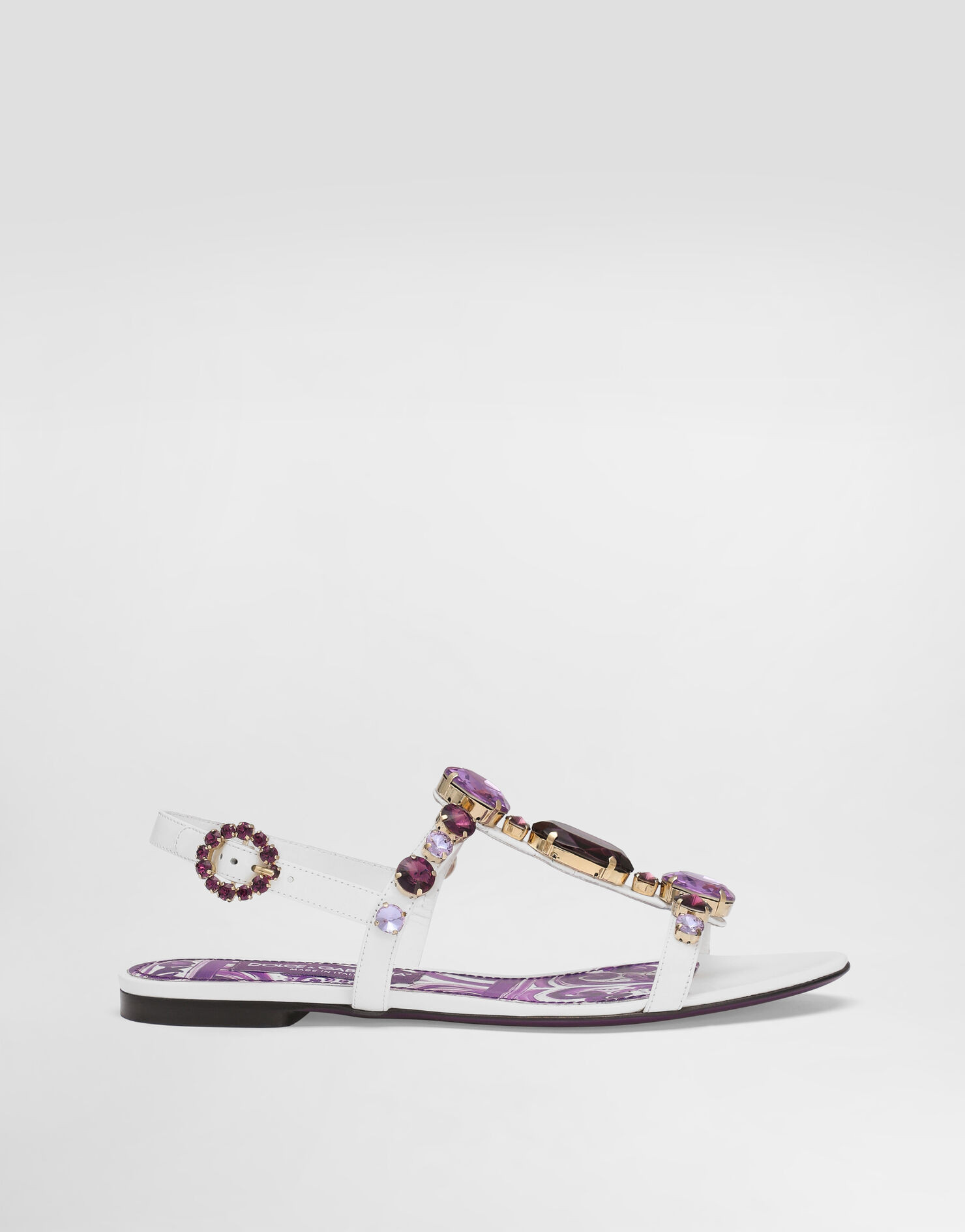 Flip-flops with jewel embroidery | Dolce & Gabbana US