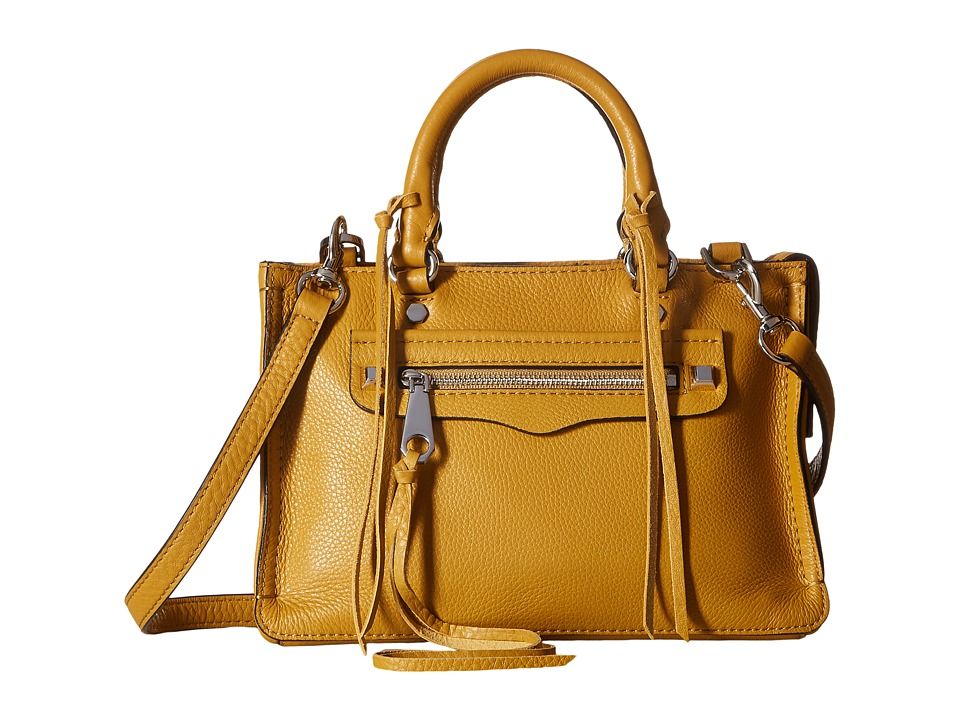 Rebecca Minkoff - Micro Regan Satchel (Harvest Gold) Satchel Handbags | Zappos