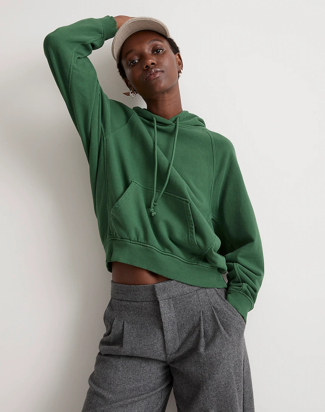 Terry Relaxed Raglan-Sleeve Sweatshirt | Madewell