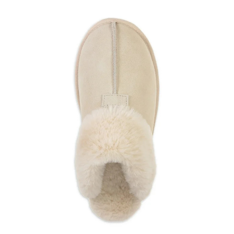 Secret Treasures Women's Genuine Suede Platform Clog - Walmart.com | Walmart (US)